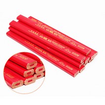 목공 연필 산성 펜 레드 블랙 편심 전용 밑줄 36색 시험 쓰기, 21 팔각홍심40지지（송미공）