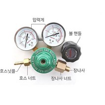디와이호스 산소절단기 쌍줄호스 외줄호스 산소게이지 LPG조정기 역화방지기 화구, EX-701산소
