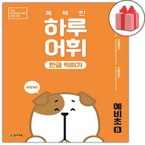 선물+2023년 똑똑한 하루 어휘 한글 익히기 예비초B