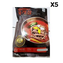 맛있는 육개장(냉동 청우 600g)X5 업소용 식당용 식자재 소스 분말 양념, 상품선택