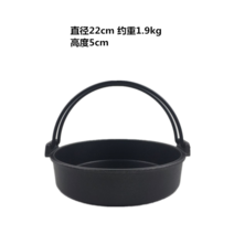 무쇠 철재 일본 냄비우려내기 구이 택배 홍콩식 소고기 가마솥화덕, 기본, T03-22cm손잡이 냄비
