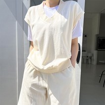 토마토팩토리 여성용 젤리 조끼 베스트 반바지 세트(5color)