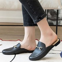 오노마 오노마 ONM 골드 스트랩 포인트 모던 귀여운 여성 뮬 블로퍼 (8534896)