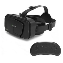 VR풀트래커 스마트 360도 파노라마 휴대 전화 3d 가상 현실 헤드셋 상자 Google 게임 헬멧 4.7-7.0quot 스마트 폰, 6-푸른