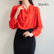 클라셰 셔링터틀로망블라우스_CB3SBL084A