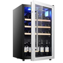 카페 업소용 미니 쇼케이스 음료 과일 디저트 냉장고, 75L 냉장+냉동+7단 온도 조절 항온