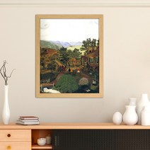 나봄갤러리 그랜마 모지스 셰넌도어 골짜기 풍경화 일러스트 명화, 3.내츄럴 액자