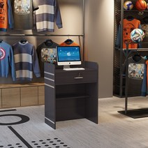 카운터테이블 포스 계산대 학원 포스다이 소형카운터, 60x42x92cm, A.검은색