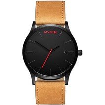 MVMT 미니멀리스트 빈티지 남자 시계 Black Tan 50대 60대