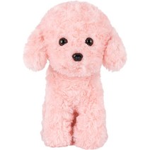 WEIGEDU Poodle Puppy 골든두들 봉제 동물 사랑스러운 장난감 개 래브라두들 플러시 어린이 남아 여아 생, 02 핑크