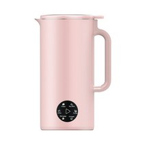 휴대용 다기능 전기 과즙 믹서기 두유 메이커 350ML 아침 식사 보충 기계 콩 우유 필터 없음, [03] 분홍색, [03] UK