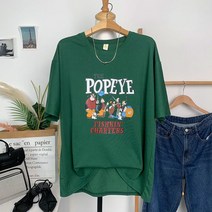 바이미쓰리 / 포파이 나염 여름 데일리 티셔츠(2color)
