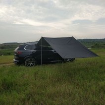 루프 탑 텐트 차량 용 어닝 하드 car sunshade side pergola outdoor camper tail tent side tent side tent canopy, 블랙 300 x 150cm, 블랙 300 x 150cm