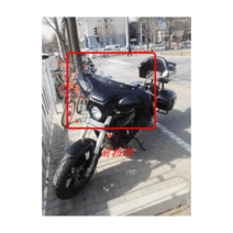 GV650 윈드스크린 대형 바람막이 윈도우 할리 미라쥬, 흰색 / 파란색 앞 유리 / 유리 / 브래킷