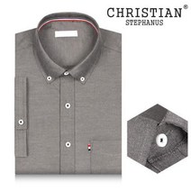 크리스찬 [Christian Stephanus]크리스찬 반팔 와이셔츠 CT270CC챠콜 무지 셔츠