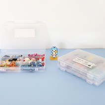 다용도 HSC 낚시 정리함 80 생활 소품 레고 부속 나사 장난감 보관함 용품 부품함 듀플로 실바니안 바비인형 미미 인형 정리 및, 6칸