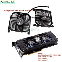 INNO3D GTX 650 GTX650ti 660 660ti 85mm 95mm GPU VGA 냉각 팬 용 2 개/대 컴퓨터 PC 그래픽 카드 CF-12915S