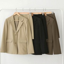 사계절 치마 자켓 정장 여성투피스 블랙 브라운 베이지 세트