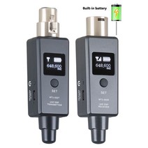 XLR 무선 송수신기 마이크 송신기 수신기 마이크 오디오 전송 시스템 내장 배터리