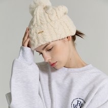 리끌로우 RECLOW 니트 방울비니 아이보리