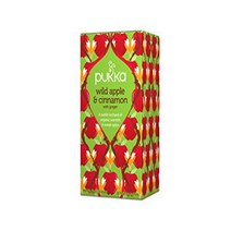 Pukka Super Fruity Wild Apple and Cinnamon Organic and Caffeine Free Herbal Tea 20 individually wr, 1