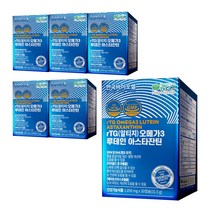 한국바이오셀 RTG(알티지) 오메가3 루테인 아스타잔틴, 30캡슐, 6박스