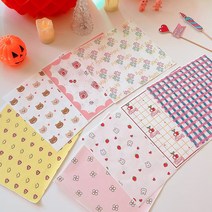 미니 코팅 유산지(20장 1세트), (2) 곰돌이 20장, 1개