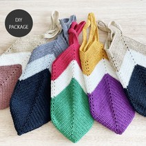 [[패키지 DIY] 데일리그레니백 만들기 (18합면사 400g+도안), 옐로우퍼플