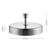 304 스테인리스 떡갈비틀 패티틀 수제햄버거만들기 누르개 햄버거속재료 주방조리도구 몰드, 라지/싱글