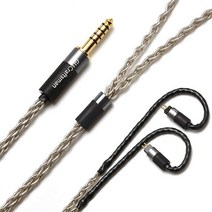 GUCraftsman 0.78mm 2핀 6N 싱글 크리스탈 실버 2.5mm/4.4mm 밸런스 이어폰 업그레이드 케이블 오리올러스 아우데즈 iSINE20 LCDi3 64오디오 A1, 3.5mm Plug