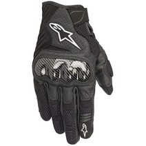 Alpinestars 남성용 SMX-1 에어 v2 오토바이 라이딩 장갑 블랙/플루오리스트 레드 라지, X-Large, Black, Black