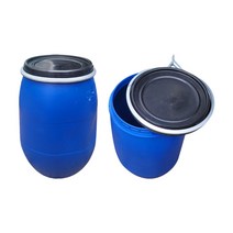 플라스틱 드럼통 100리터 PVC 보관용기 발효 공드럼, 플라스틱 드럼통 100L/중고