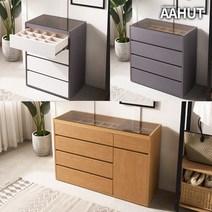 이케아 아일랜드서랍장 4단 서랍장 드레스룸서랍장 악세사리장, 01. 아헛 GLEE 아일랜드 서랍장 600, 그레이화이트