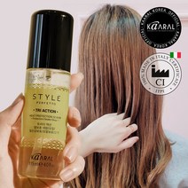 카랄 STYLE PERFETTO 트라이액션 아마씨 실크 헤어 오일 모발 열보호세럼, 115ml, 1개
