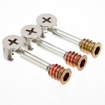 50 pcs 3in1 m640 가구 나사 조립 조각 부엌 캐비닛 커넥터 망치 볼트와 너트 가구 장식 고정, 한개옵션0