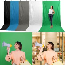 개인 방송 백일 두돌 돌잔치 아기 셀프 촬영 크로마키 베이직 폴리 배경천, (화이트), (3m*6m)