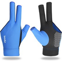 Lion helper 왼손 또는 3핑거 당구 수영장 이중 박음질 스누커 큐 및, 02 블루._01 Medium