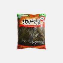 업소용 식당 식자재 재료 반찬단지 간장깻잎절임 4kg, 1