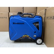 캠핑발전기 Bravecount 캠핑 야외 가솔린 인버터 조용한 휴대용 발전기 3kW 220V 230V 50Hz, 한개옵션0
