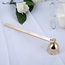 촛불 스너퍼 벨 모양 스테인레스 스틸 빈티지 양초 심지 소화기 불꽃 홈 로즈 골드 실버 블랙 청동 1 개, 03 Gold