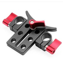 카메라 15MM 망원 렌즈 서포트 브래킷 홀더 어댑터 5D3 5D2 SLR 사진 키트, [02] Red