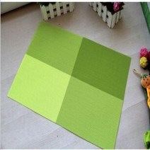 비트라테이블 A1463 크리에이티브 패션 PVC 식탁 매트 그리드 플레이트 보울 008 패드, green