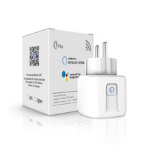 스마트플러그 누전차단 소켓 Tuya 와이파이 스마트 플러그 EU 16A 가전 콘센트 전원 모니터 앨리스 알렉사 구글 IFTTT 라이프 원격 제어, [02] 1PCS