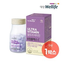 대상웰라이프 울트라 비타민 B컴플렉스C, 상세설명 참조, 없음