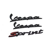 베스파 VESPA GTS300 블랙로고 3D 입체 로고 스티커, 봄 스퍼트 150 입체 오리지널