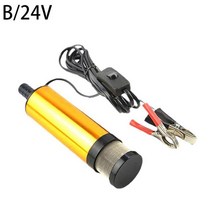 오일펌프 휴대용 미니 12V DC 전기 잠수정 펌프 오일 물 알루미늄 합금 쉘 연료 K0C6, 02 24V
