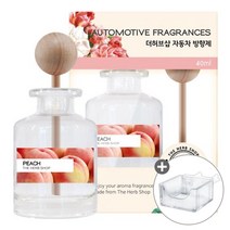 더허브샵 송풍구 차량용 디퓨저 방향제, 1개, 피치