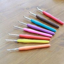 [손뜨개 부자재] 실리콘 코바늘 모사용 애시드 손뜨개, 2/0
