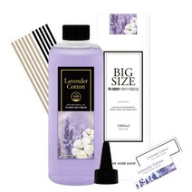 더허브샵 특대용량 리필오일 1000ml 12종향, 라벤더코튼, 1개