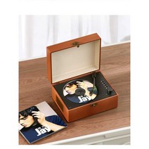 레트로 CD 플레이어 휴대용 시디 CDP 블루투스 음악, 푸우 옐로우 (충전모델)